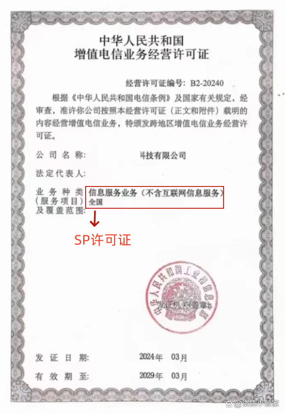 第二类增值电信业务经营许可证（SP资质）申请指南 流程与注册资金要求